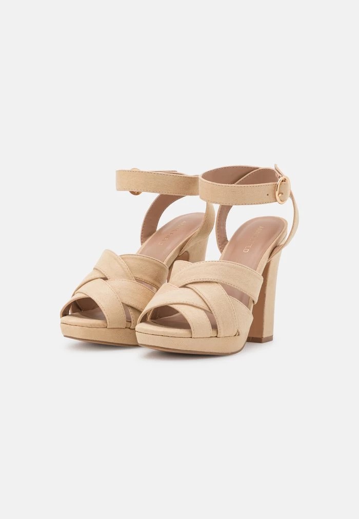 Sandale ANNA FIELD Anna Field High Heeled Sandals Beige Femme | SOZ-0664614